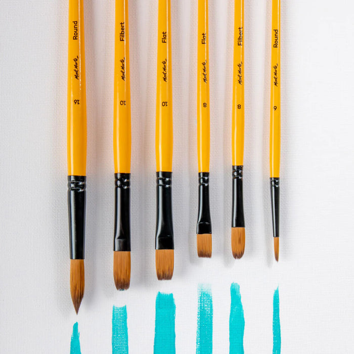 Mont Marte Brush Set Acrylic 6pc