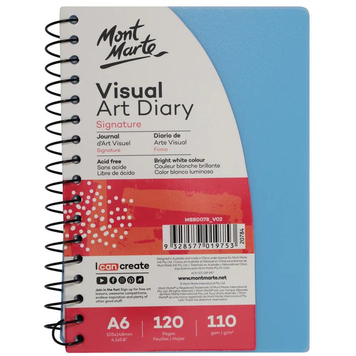 Mont Marte Visual Art Diary Coloured A6