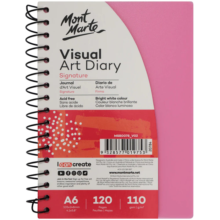 Mont Marte Visual Art Diary Coloured A6