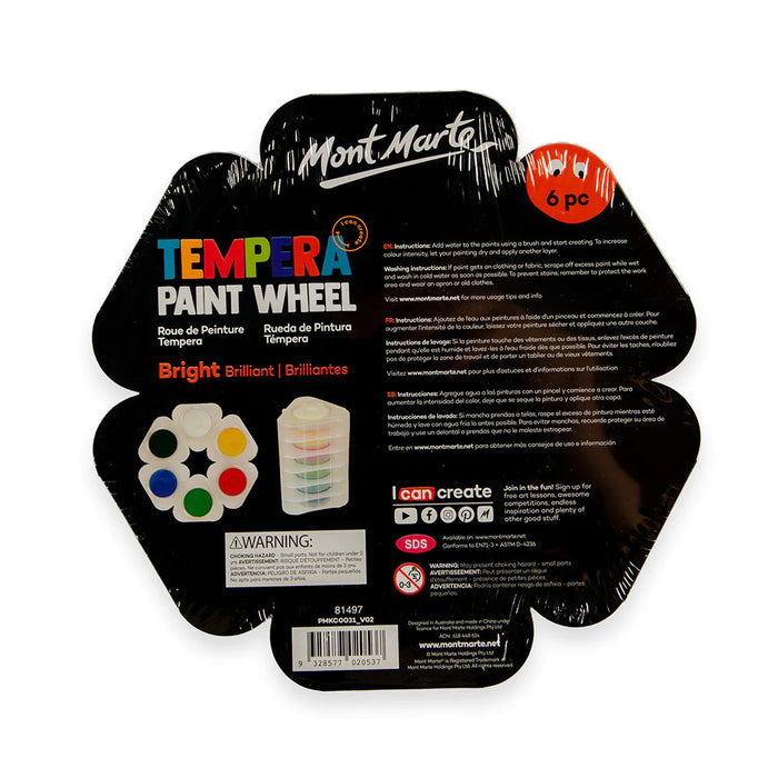 Mont Marte Tempera Wheel 6pc