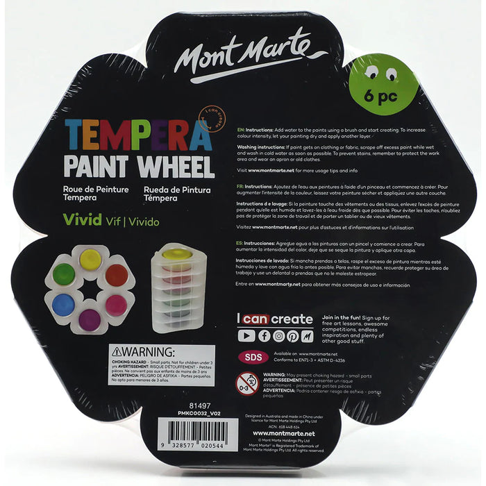 Mont Marte Tempera Wheel 6pc