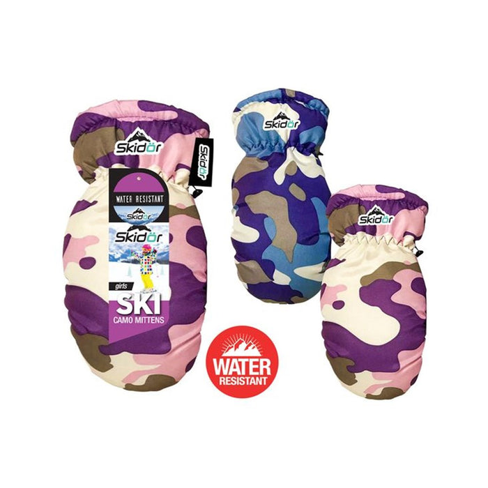 Kids Ski Mittens Camo