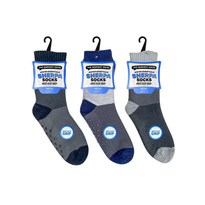 Mens Sherpa Socks 2 Tone