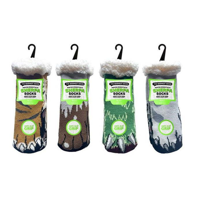 Boys Sherpa Socks Animal
