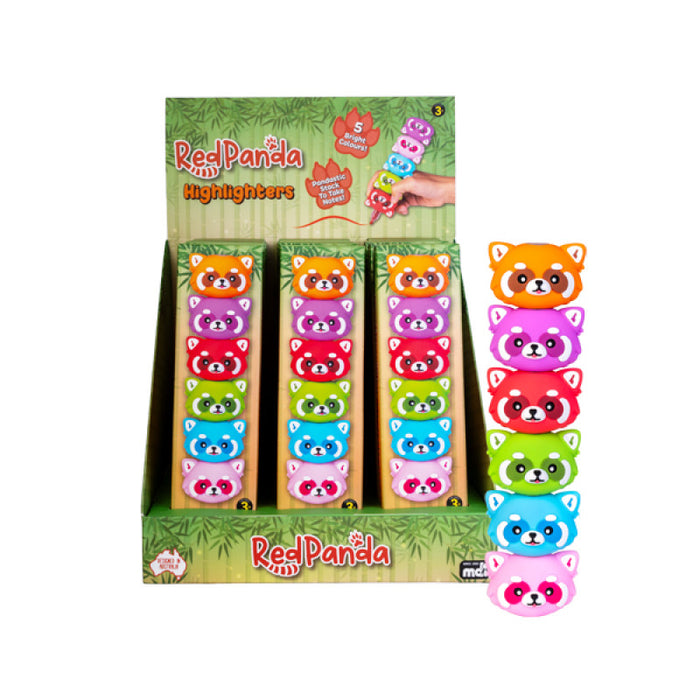 Red Panda Highlighters 6pc