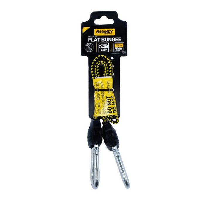 Bungee Cord Flat with Carabiner 75cm