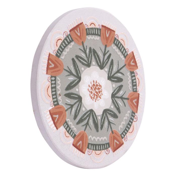 Amber Garden Ceramic Coaster Tulips