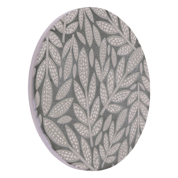 Amber Garden Ceramic Coaster Leaves