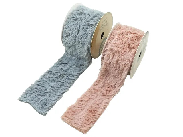 Faux Fur Trim Coloured Roll