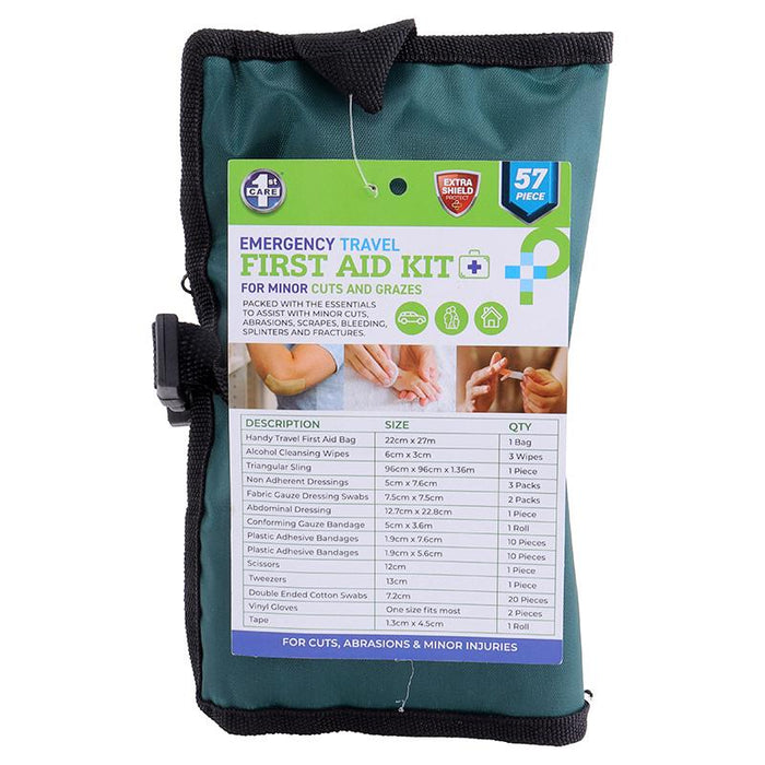 Travel First Aid Kit 57pc