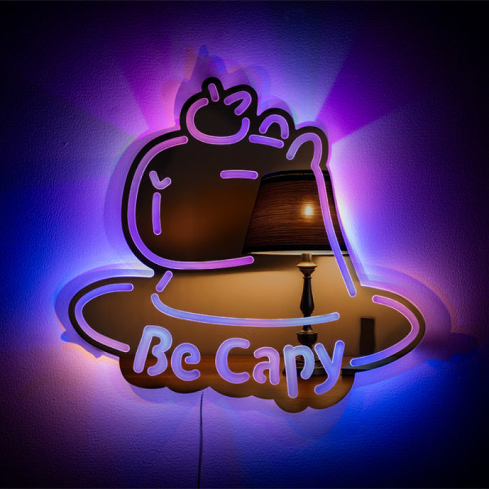 LED Mirror Light Capybara