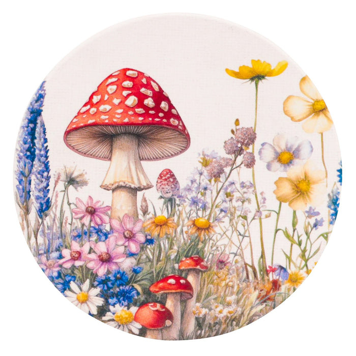 Cottage Grove Ceramic Coaster Mushrooms