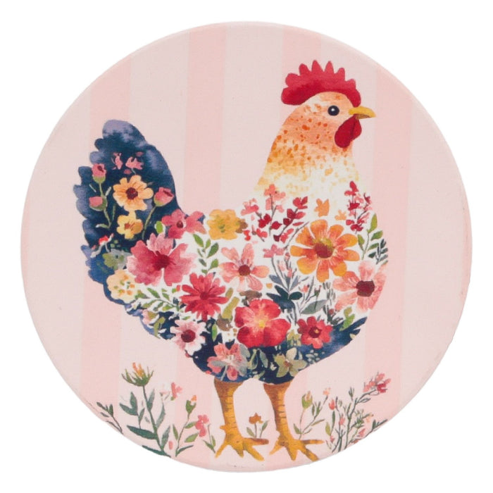Cottage Grove Ceramic Coaster Hen
