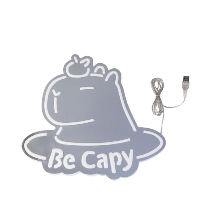 LED Mirror Light Capybara