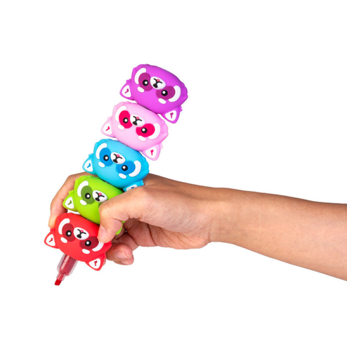 Red Panda Highlighters 6pc