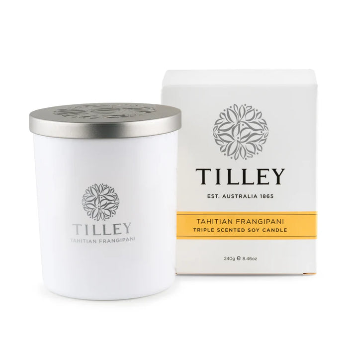 Tilley Soy Candle Tahitian Frangipani 240g