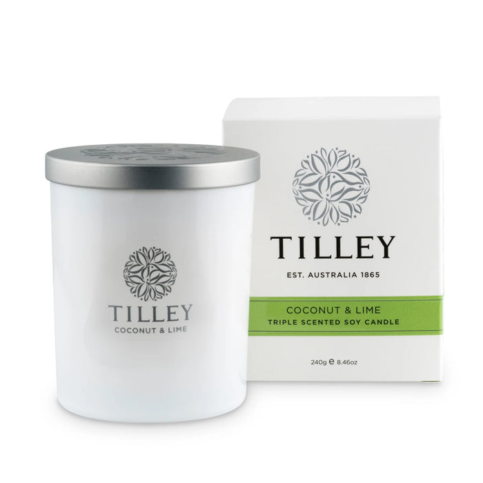 Tilley Soy Candle Coconut & Lime 240g