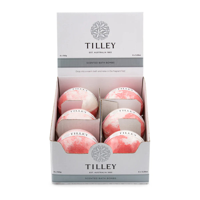 Tilley Bath Bomb Pink Lychee 150g