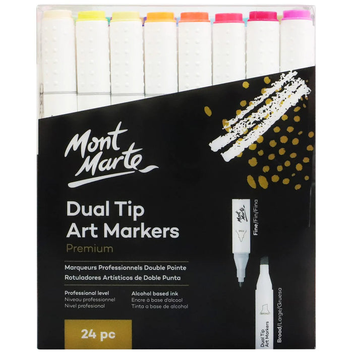 Mont Marte Dual Tip Markers 24pc