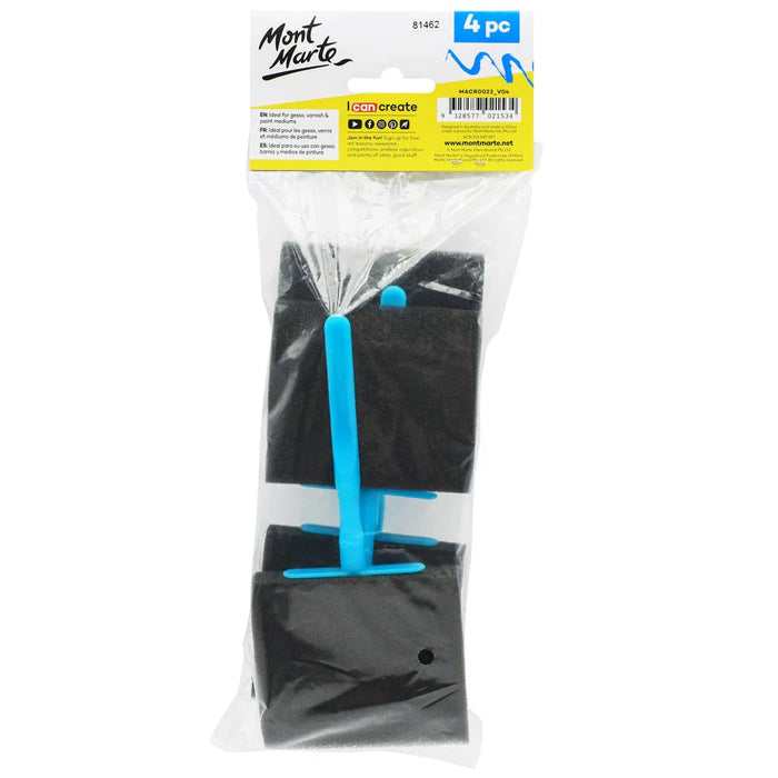 Mont Marte Foam Hobby Brush 4pc