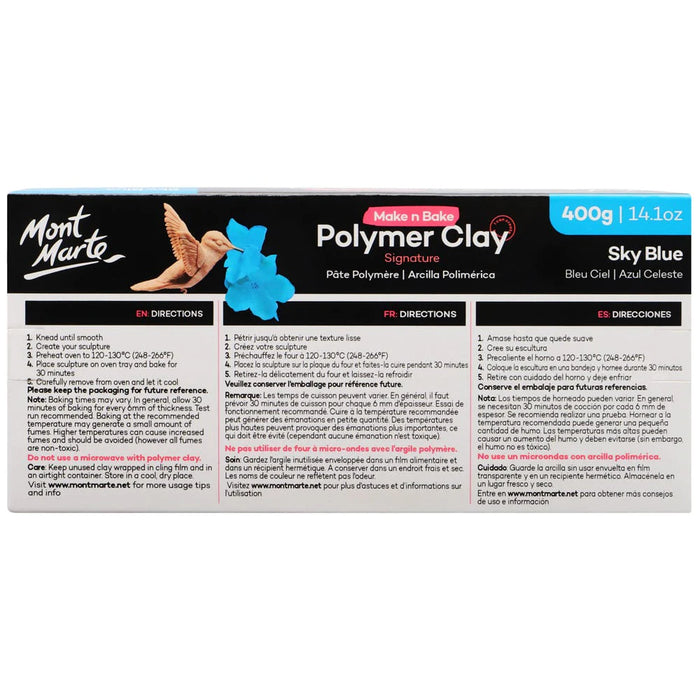 Mont Marte Polymer Clay Sky Blue 400g