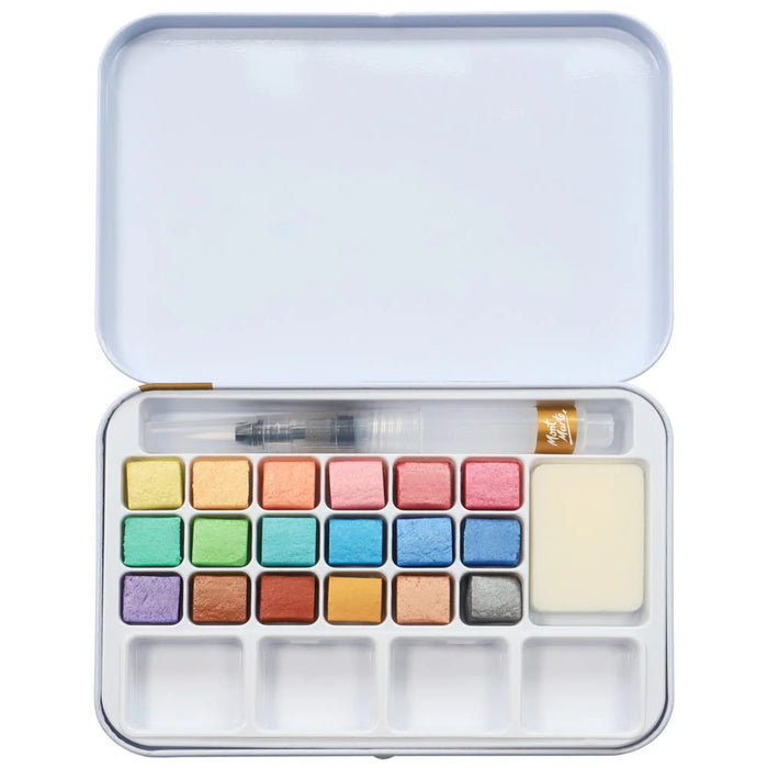 Mont Marte Metallic Watercolour Set in Tin 21pc