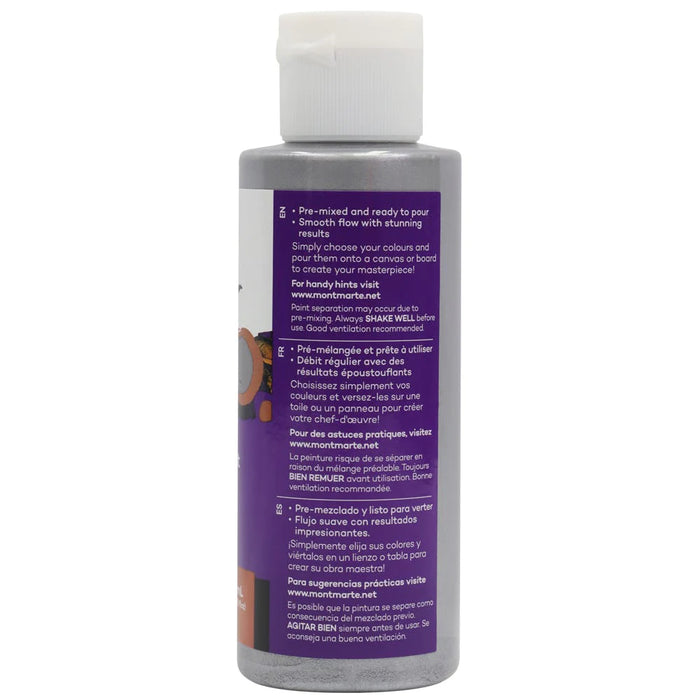 Mont Marte Pouring Acrylic 120ml Silver
