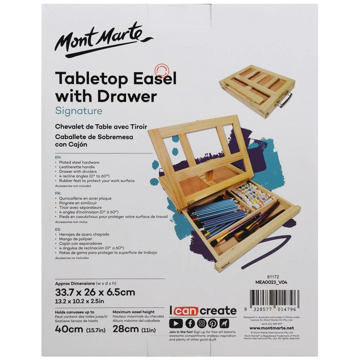 Mont Marte Table Easel with Drawer