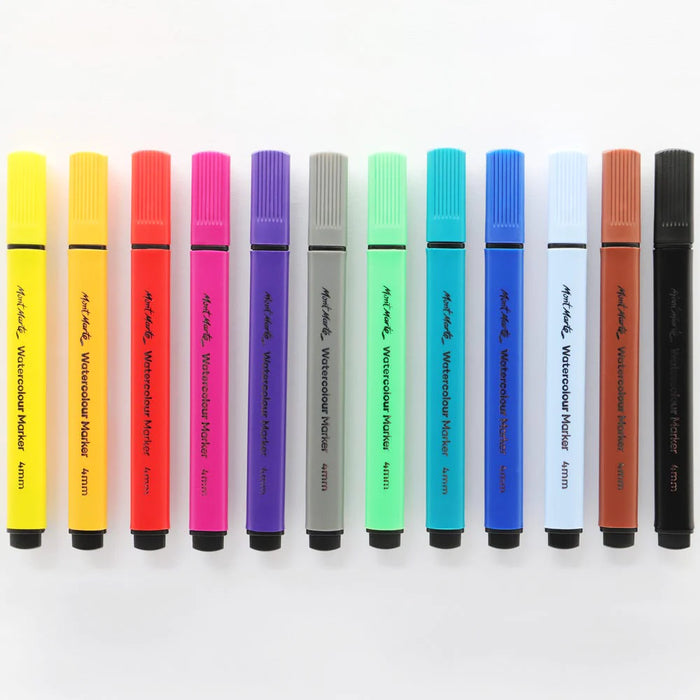 Mont Marte Watercolour Markers Tri Grip 12pc