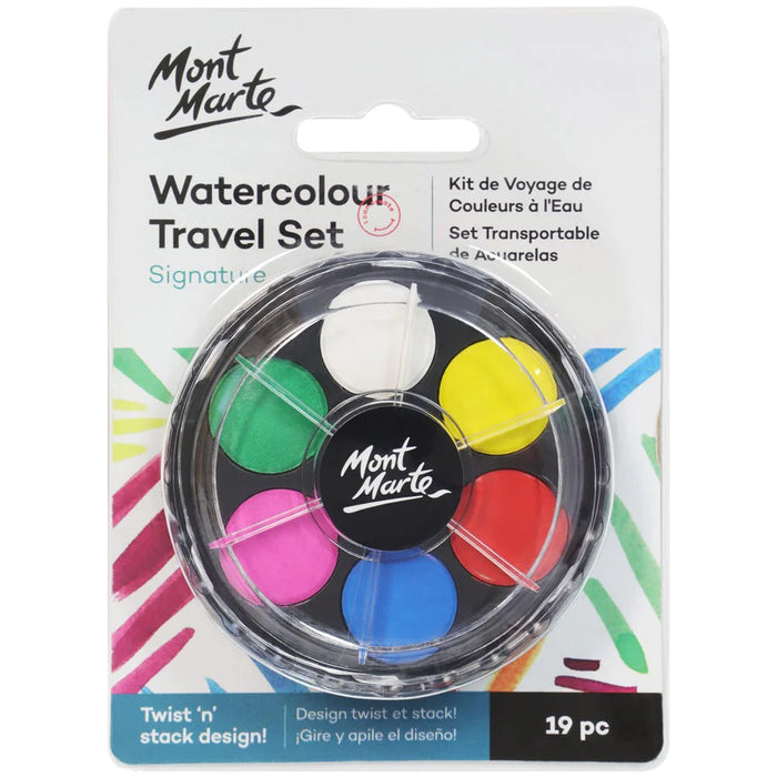 Mont Marte Watercolour Travel 19pc