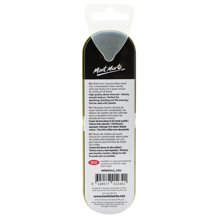 Mont Marte Willow Charcoal 10pc