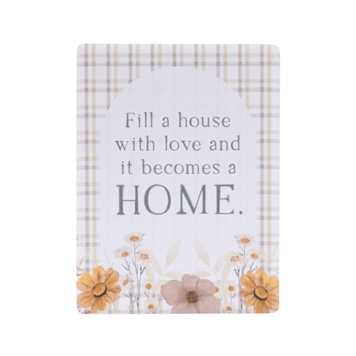 Rustic Meadow Ceramic Magnet Home