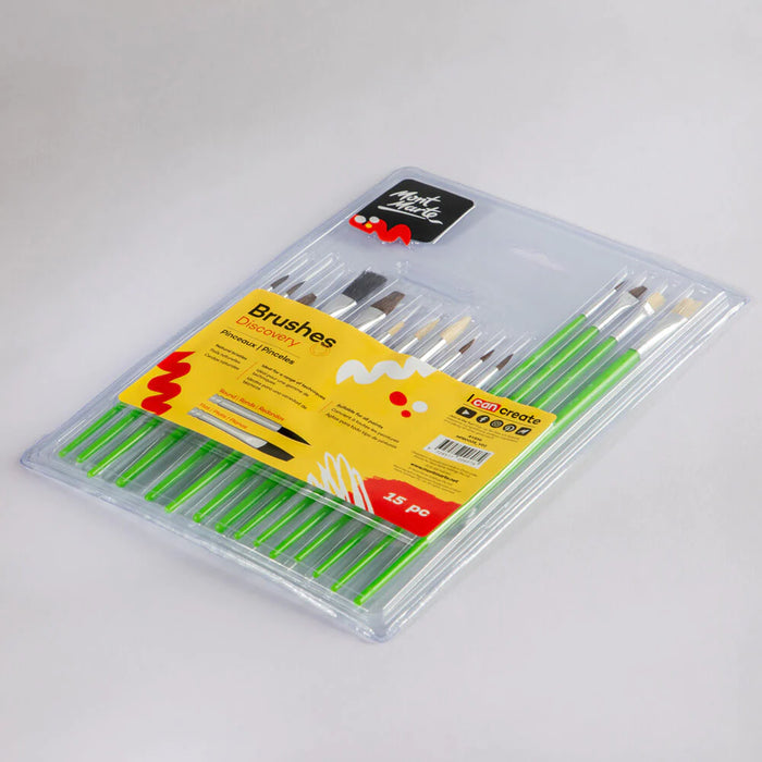 Mont Marte Paint Brush Set Discovery 15pc