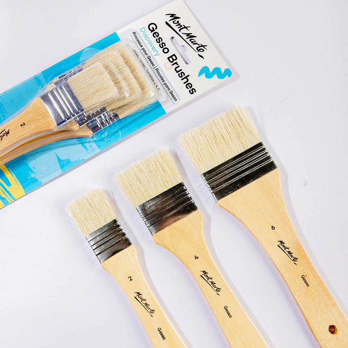 Mont Marte Gesso Brushes 3pc
