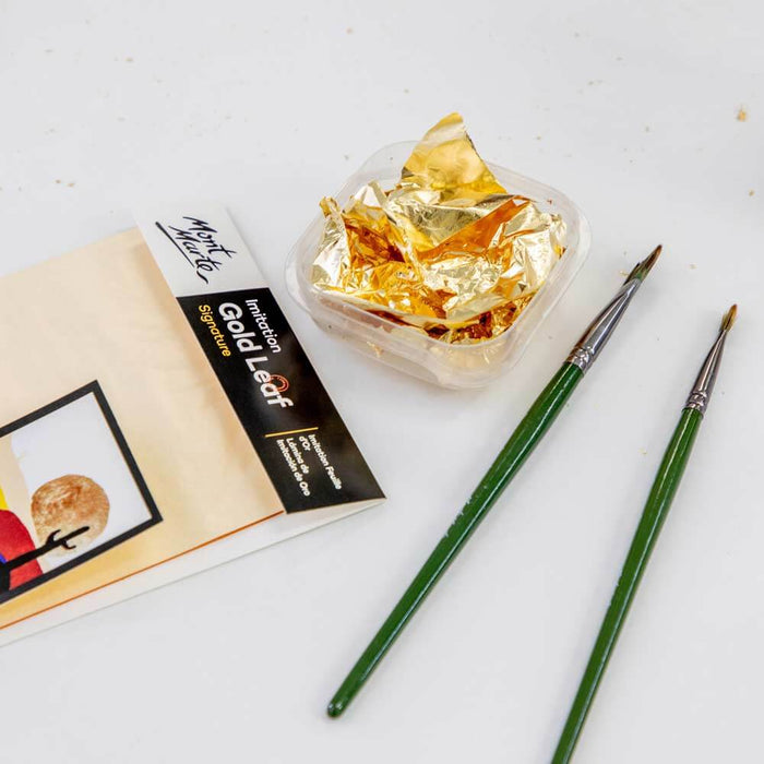Mont Marte Gold Leaf 14cm 25 Sheets