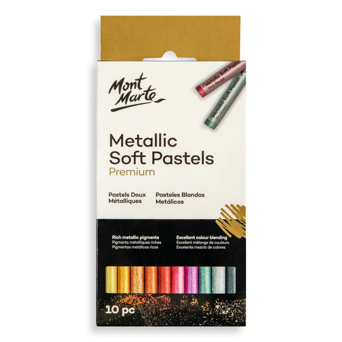 Mont Marte Metallic Soft Pastels 10pc