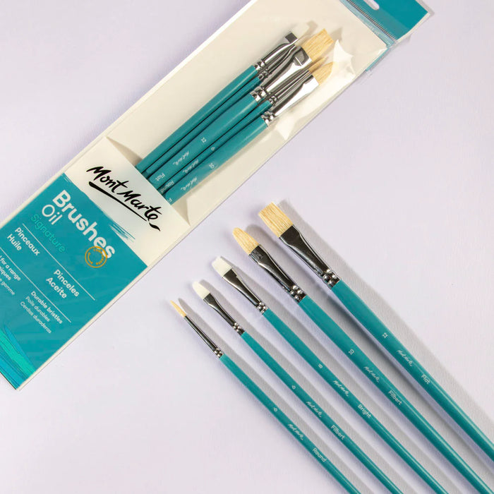 Mont Marte Oils Brush Set 5pc