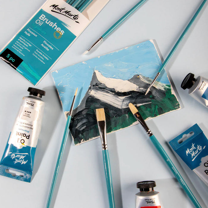 Mont Marte Oils Brush Set 5pc