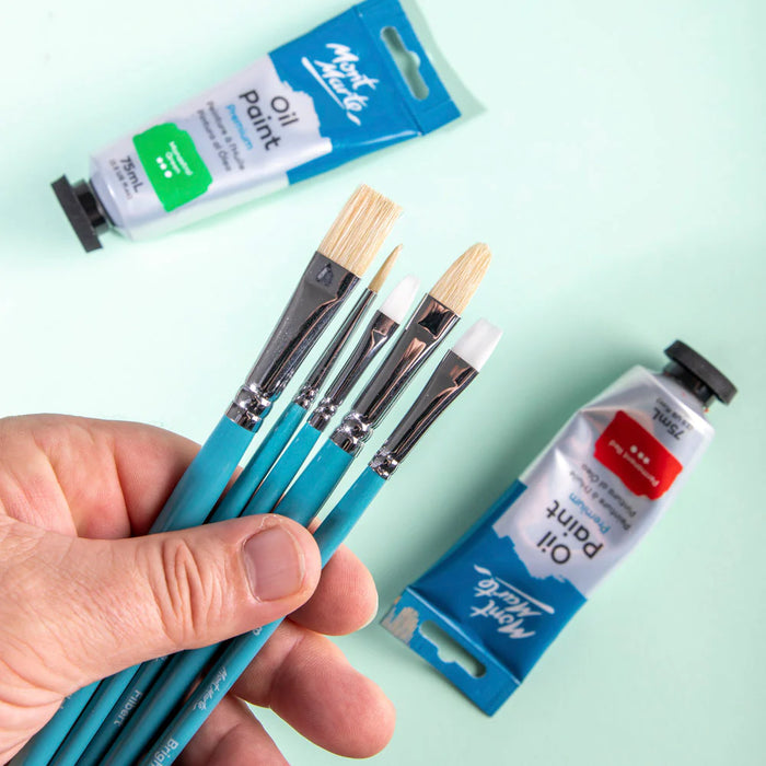 Mont Marte Oils Brush Set 5pc