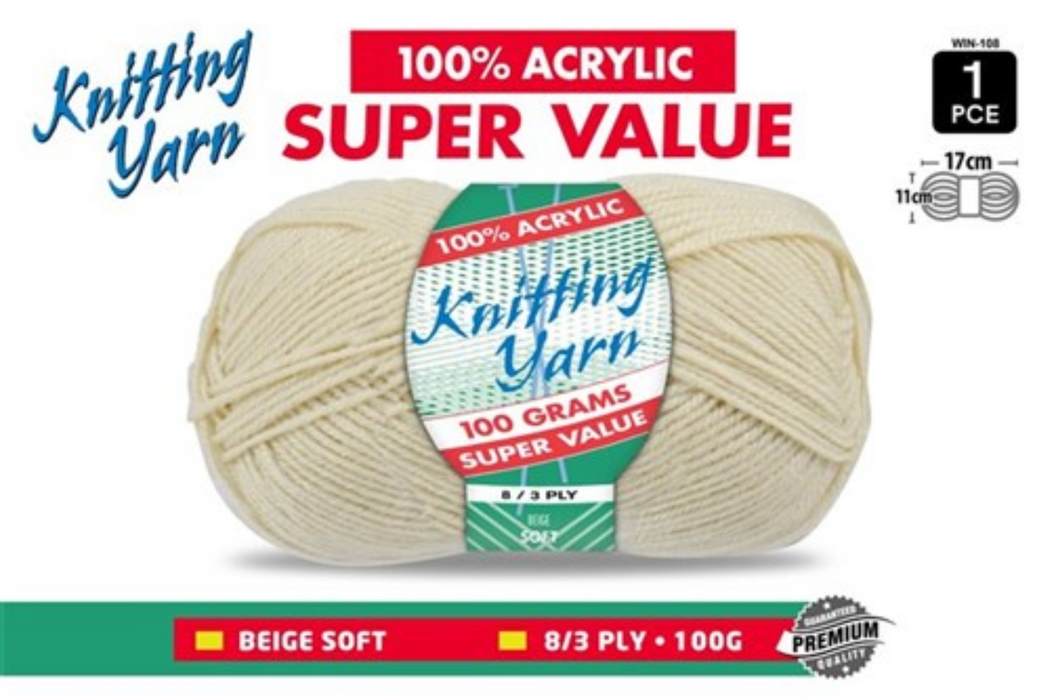 Yarn Acrylic 100g