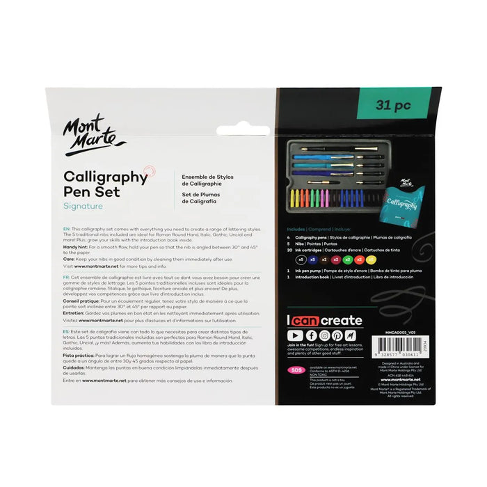 Mont Marte Calligraphy Set 33pc