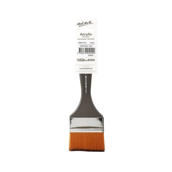 Mont Marte Brush Taklon Flat Wide 75mm