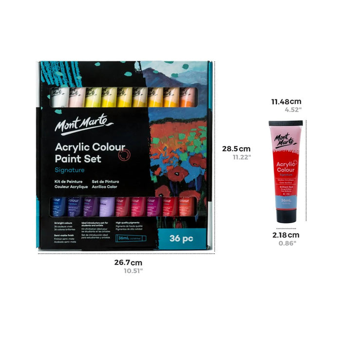 Mont Marte Acrylic Paint Set 36pc