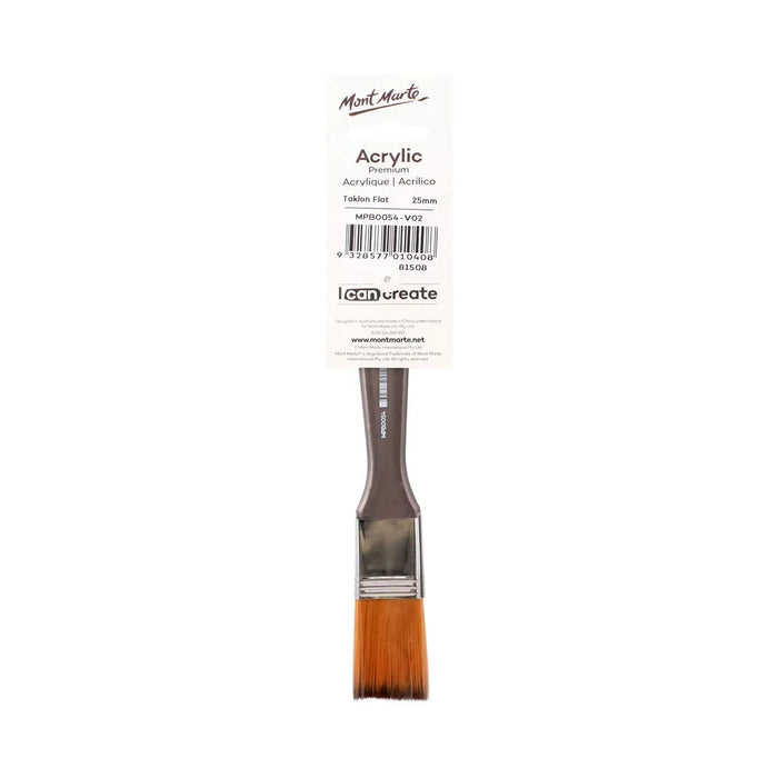 Mont Marte Brush Taklon Flat Wide 25mm