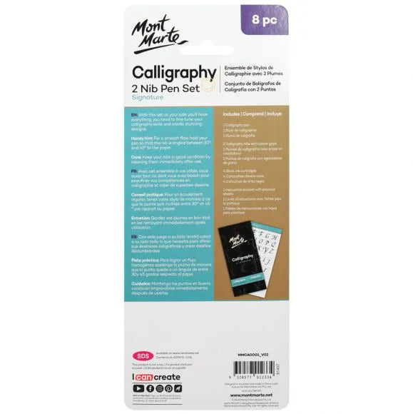 Mont Marte 2 Nib Calligraphy Set