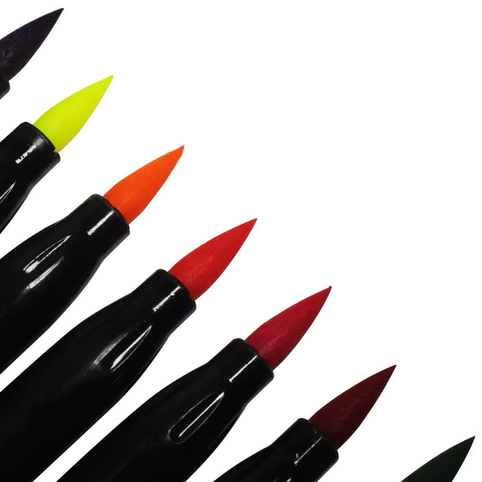 Mont Marte Colouring Brush Markers 12pc