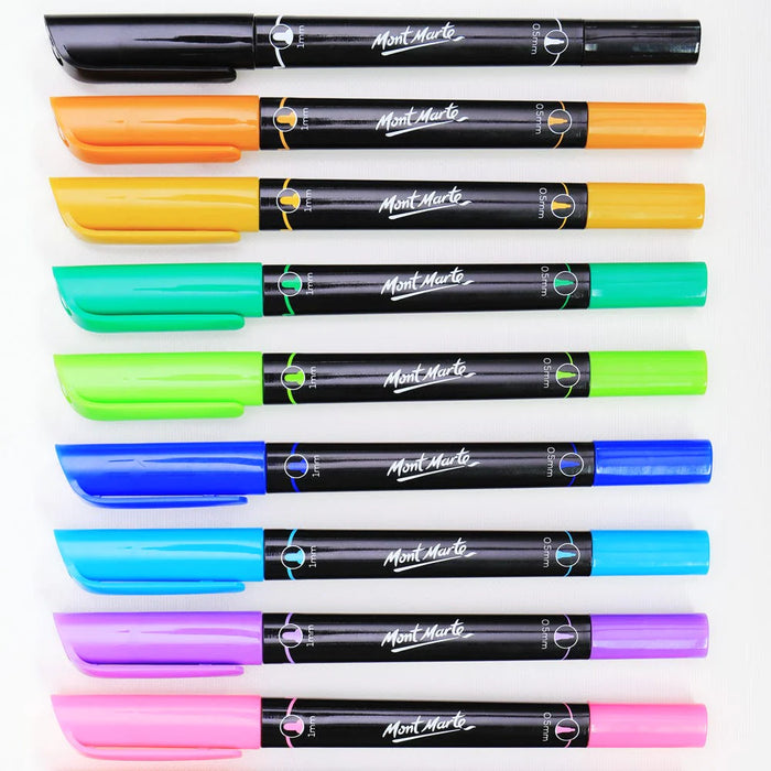 Mont Marte Dual Tip Alcohol Markers 12pc