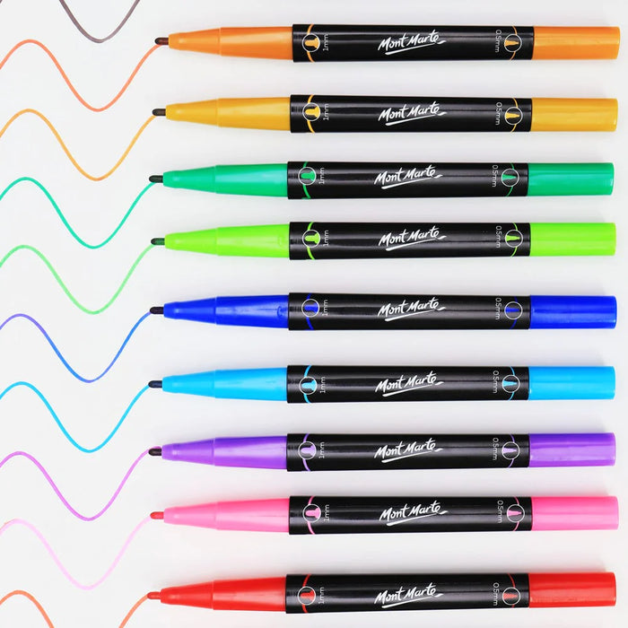 Mont Marte Dual Tip Alcohol Markers 12pc