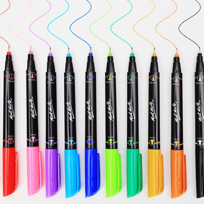 Mont Marte Dual Tip Alcohol Markers 12pc