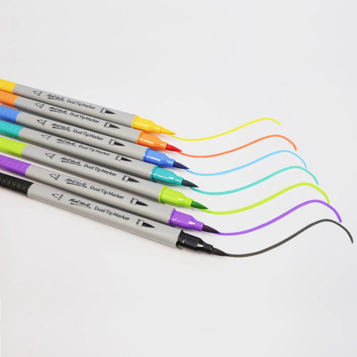 Mont Marte Dual Tip Brush & Fineliners 48pc